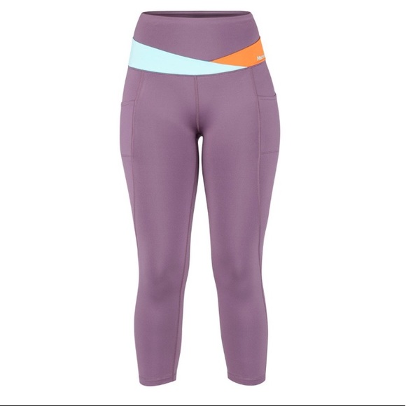 Marmot Pants - Marmot Cliff Climber Capri Leggings Purple